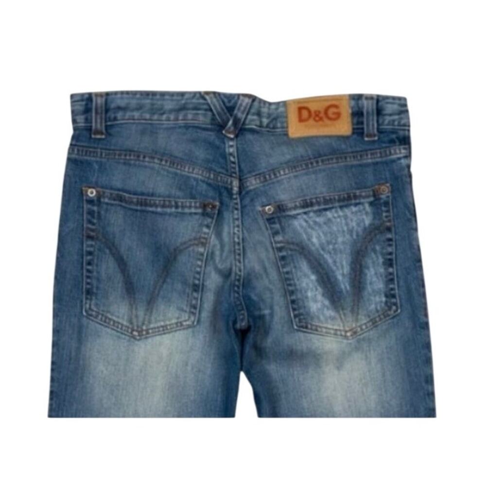 31 Dolce & Gabbana D&G Embellished Straight Leg Jeans